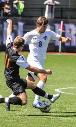 Andrew LoManto netted his second game-winner of the season with his second-half strike at St. John's.