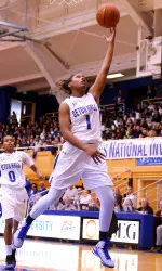 Tabatha Richardson-Smith led the Pirates with 19 points and four 3-pointers in the win over Fairfield.