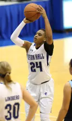 Bra'Shey Ali scored 13 points with 14 rebounds for her fourth double-double of the season.