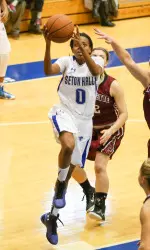 Daisha Simmons led four Pirates in double figures scoring 19 points in the win over Lafayette.