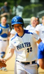 Senior Meredith Henze homered in a fourth-straight game for SHU.