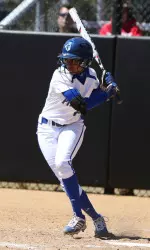 Sophomore Yasmin Harrell went a combined 4-for-8 in two games on Sunday.