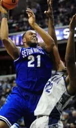 Eugene Teague missed the first meeting with Villanova due to injury