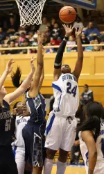 Bra'Shey Ali secured a game-high 15 rebounds against Villanova.