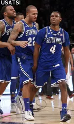 Sterling Gibbs came up huge in the clutch on Thursday, nailing a jumper as the final buzzer sounded to lift the Pirates over top-seeded Villanova