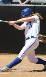 Meredith Henze hit her team-leading sixth home run of the season against UNLV on Sunday afternoon.