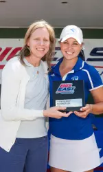 Erin McClure with BIG EAST Commissioner Val Ackerman