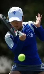 Senior Chloe Sher looks to add to her team-high 13 dual match wins in her final match for The Hall