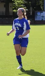 Sophomore Emily Hansinger is part of a talented group at the back for The Hall that has accumulated a wealth of experience