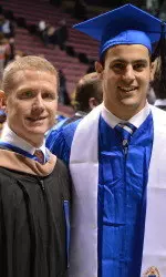 51 student-athletes walked across the stage as Seton Hall graduates at the Izod Center on Monday