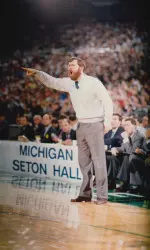 Head coach P.J. Carlesimo and his team came up just one point short of their bid for a national championship.