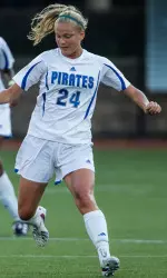 Senior Kristina Meier and the Pirates open the 2014 campaign on Aug. 22 at Marist