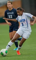 Junior Melissa Blevins is part of a talented group of defenders at the ready for the Pirates in 2014