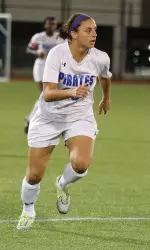 Sophomore Sarah Fiorino scored her first career goal in game-winning style on Friday, becoming the third Pirate to do so this season