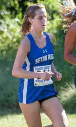 Freshman Bailey Seach helped the Pirates get off to a fast start last weekend at Monmouth