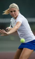 Junior Hannah Liljekvist will be in action in the semifinals of both singles and doubles competition on Sunday