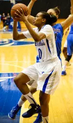 Daisha Simmons scored 32 points in SHU's win at Georgetown on Sunday afternoon.