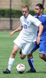 Patrick Burd had one of SHU's six shots on goal