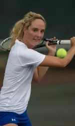 Junior Isabell Klingert is a perfect 4-0 in 2015 after securing a victory at #6 on Saturday