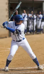 Danielle DeStaso homered against San Diego State, moving into a tie for second-place all-time at SHU with 26-career homers.