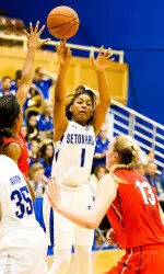 Tabatha Richardson-Smith is now SHU's all-time leaderin 3-point field goals with 179 in her career.
