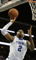 Brandon Mobley recorded a double-double with 13 points and 10 rebounds in the first meeting with St. John's