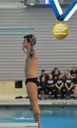 Senior diver Ben Mitchell became the first four-time BIG EAST champion in men's program history with a 3M victory on Friday
