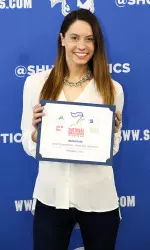 Seton Hall women's swimming graduate Kerrie Kolackovsky.