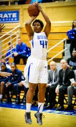 Janee Johnson hit five 3-pointers and scored a career-high 17 points for The Hall.