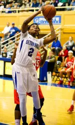 Junior Tiffany Jones had 20 points and 13 rebounds to lead Seton Hall on Sunday.