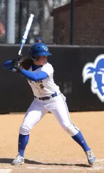 Sara Haefeli set a school record with three home runs against North Texas and hit five homers over the weekend.