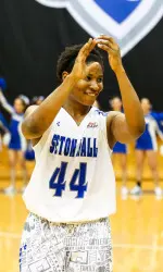 Janee Johnson and the Pirates will open the BIG EAST Tournament on Sunday against Marquette or Providence.