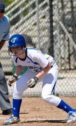 Freshman Alexis Walkden hit her team-leading eighth home run of the year on Tuesday.