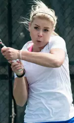 Junior Hannah Liljekvist owns an unblemished 2-0 record at the BIG EAST Championship after recording two singles victories in her debut last season