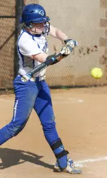 Freshman Alexis Walkden tied an SHU single-season record with her 18th home run of the year.