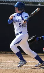 Alex Rabbetts registered a pair of base hits before play was stopped on Tuesday afternoon.