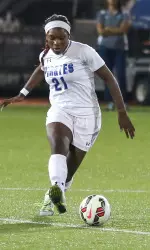 Junior Cathy Chukuka logged all 90 minutes in the shutout victory