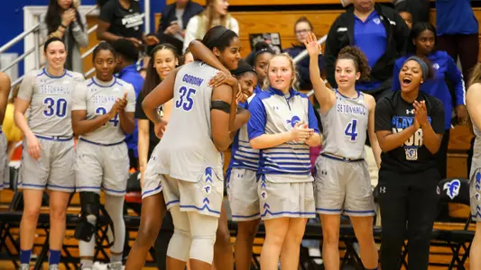 Team group celebration Bird hug