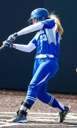 Alexis Walkden hit a home run and drove in three in the setback