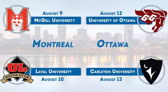 Canada Trip schedule