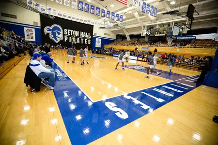 Walsh Gym during warmups