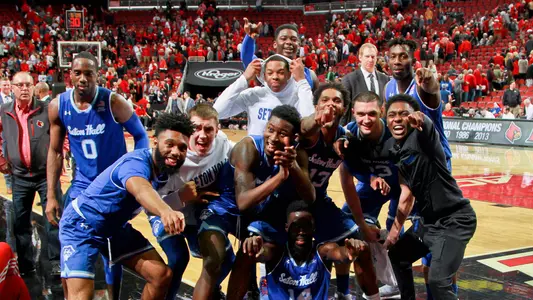Pirates Celebrate After Beating No. 17 Louisville