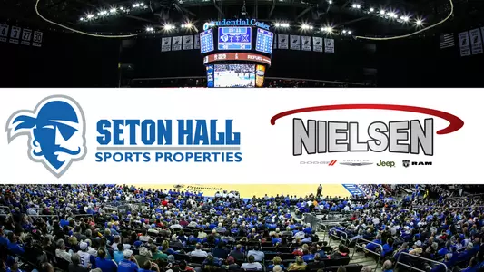 Seton Hall and Nielsen Partnership Graphic