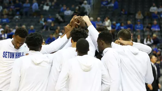 Team Huddle Pregame vs. Saint Louis