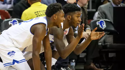 Jordan Walker and Myles Cale during Marquette Game