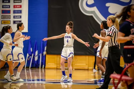 Kaity Healy high fives