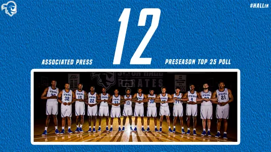 Men's Basketball Preseason No. 12 Ranking Graphic