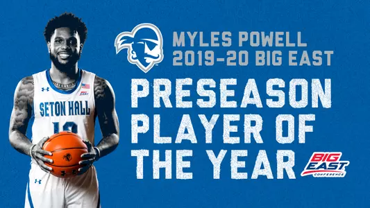 Myles Powell BIG EAST Preseason Player of the Year Graphic