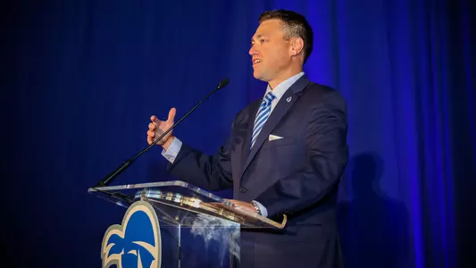 Bryan Felt at the 2019 Beefsteak Tip-Off Dinner
