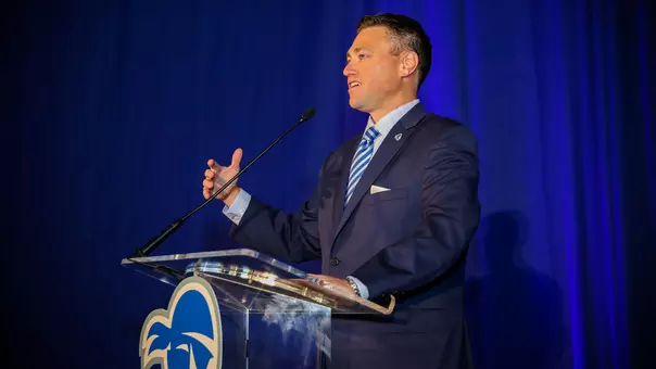 Bryan Felt at the 2019 Beefsteak Tip-Off Dinner